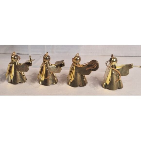 Elegance Gift Christmas collection brass angel band lot of 4 with box - Picture 3 of 7